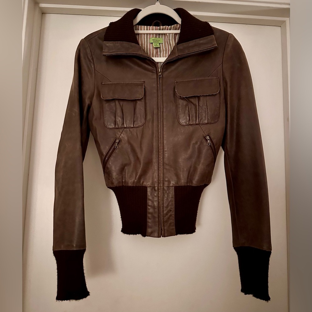 Vintage!! John Carlisle 100% Leather Jacket.